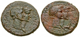 Thracian Kingdom. Rhoemetalkes I. Ca. 11 B.C.-A.D. 12 AE 27 (27.2 mm, 12.83 g, 6 h). ΒΑΣΙΛΕΩΣ ΡΟΙΜΗΤΑΛΚΟΥ, jugate heads of Rhoemetalces, diademed, and...