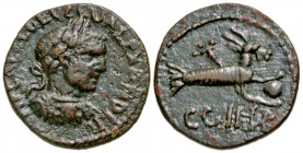 Mysia, Parium. Severus Alexander. A.D. 222-235. AE 21 (20.8 mm, 4.49 g, 8 h). IMP CAES L SEP SEV ALEXANDER (all S retrograde), laureate and cuirassed ...