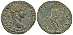 Pisidia, Antiochia. Caracalla. A.D. 198-217. AE 23 (23.2 mm, 5.77 g, 6 h). Struck ca. A.D. 205. IMP CAES M AVR ANTONINVS A, laureate head of Caracalla...