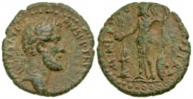 Lycaonia, Lystra. Antoninus Pius. A.D. 138-161. AE 24 (23.9 mm, 7.12 g, 12 h). ANTONINVS AVG PIVS P P TR P COS IIII, laureate head of Antoninus Pius r...