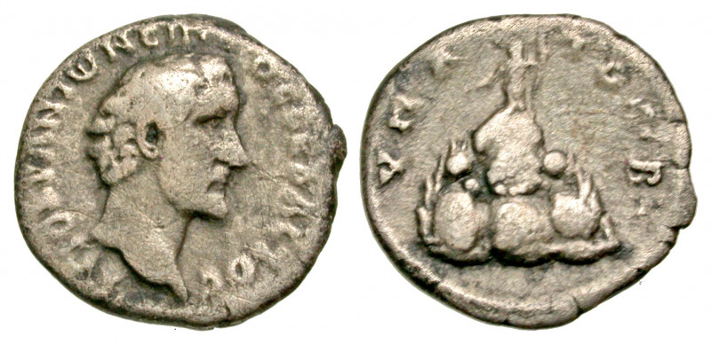 Cappadocia, Caesarea. Antoninus Pius. A.D. 138-161. AR drachm (17.1 mm, 2.80 g, ...