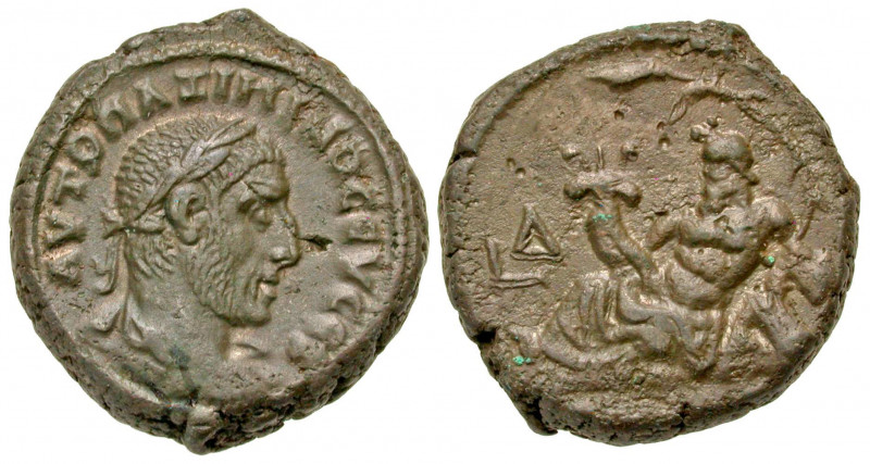 Egypt, Alexandria. Maximinus I. A.D. 235-238. BI tetradrachm (24.3 mm, 13.44 g, ...