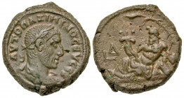 Egypt, Alexandria. Maximinus I. A.D. 235-238. BI tetradrachm (24.3 mm, 13.44 g, 11 h). Alexandria mint, dated RY 4 = A.D. 237/8. AVTO MAΞIMINOC ЄVCЄB,...