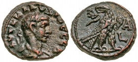 Egypt, Alexandria. Claudius II Gothicus. A.D. 268-270. Potin tetradrachm (22.2 mm, 9.58 g, 12 h). Dated RY 1 = A.D. 268. AVT K KΛAVΔIOC CЄB, laureate ...