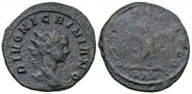 Divus Nigrinian. Died ca. A.D. 284. AE antoninianus (21 mm, 3.05 g, 6 h). Rome mint, 1st officina. 5th emission of Carinus, November A.D. 284. DIVO NI...