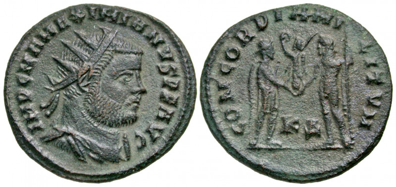 Maximianus. First reign, A.D. 286-305. AE post-reform radiate follis fraction (2...