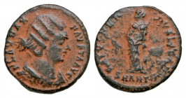 Fausta. Augusta, A.D. 324-326. BI centenionalis (19.1 mm, 2.59 g, 5 h). Antioch mint, struck A.D. 325/6. FLAV MAX FAVSTA AVG, draped bust of Fausta ri...