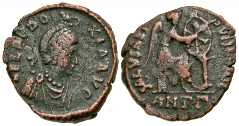 Aelia Eudoxia. Augusta, A.D. 400-404. AE centenionalis (17.5 mm, 2.62 g, 6 h). A...