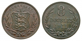Guernsey. 8 doubles. 1903. KM 10. EF.