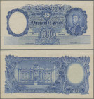 Argentina: El Banco Central de la Republica Argentina 500 Pesos L.1935 (1942-57 ND), proof without serial number and signature, P.268p, very nice cond...