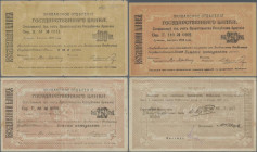 Armenia: 100 and 2x 250 Rubles ND(1920), P.22-24 in F- to VF condition. (3 pcs.)
 [differenzbesteuert]