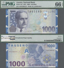 Austria: Austria National Bank 1000 Schilling 1997 with portrait of Karl Landsteiner, P.155, PMG graded 66 Gem Uncirculated EPQ.
 [differenzbesteuert...