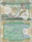 Brunei: State of Brunei Darussalam 10.000 Ringgit 1989 SPECIMEN, P.20s with red overprint ”CONTOH –SPECIMEN” and serial number A/1 0000000. Highest de...