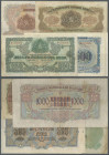 Bulgaria: Set of 5 notes containing 200 Leva 1945 P. 69 (F), 250 Leva 1945 P. 70 (F to F+), 2x 500 Leva 1945 P. 71 (2x XF) and 1000 Leva 1945 P. 72 (F...