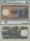 Egypt: National Bank of Egypt 10 Pounds 1951, P.23d, signature Saad, PMG graded 45 Choice Extremely Fine.
 [differenzbesteuert]