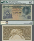 Egypt: National Bank of Egypt 5 Pounds 1946, P.25a, signature Leith-Ross, PMG graded 40 Extremely Fine.
 [differenzbesteuert]