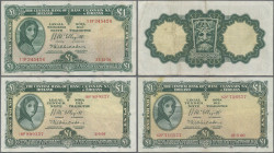 Ireland: Central Bank of Ireland set with 17 Banknotes 1958-1974 ”Lady Laverly” Starting with P.57d (1958,1959,1960), P.64a (1962,1963,1964,1965,1966,...