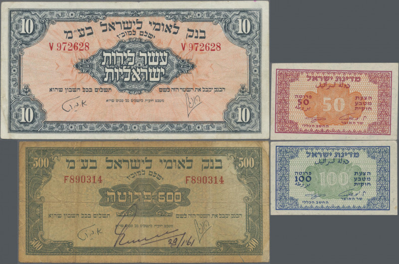 Israel: Very nice lot with 6 banknotes Government of Israel and Bank Leumi Le - ...