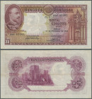 Portugal: 20 Escudos 1940 P. 143, used with folds in paper but no holes or tears, paper very crisp and colors original, not washed or pressed, conditi...