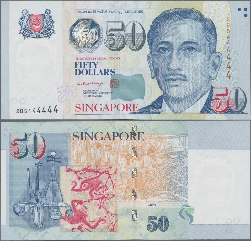 Singapore: Board of Commissioners of Currency 50 Dollars ND(1999), signature: Le...