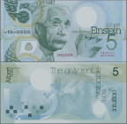 Testbanknoten: Test Note De La Rue Currency with portrait Albert Einstein which is very famous for being used by De La Rue on several test banknotes. ...