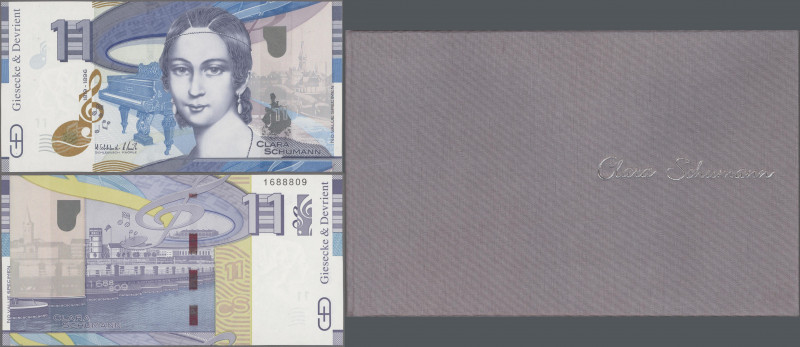 Testbanknoten: Fantastic hardcover booklet from Giesecke & Devrient Germany, fea...