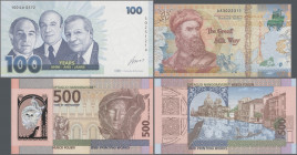 Testbanknoten: Interesting set of 4 Test Banknotes, including a commemorative test note of Giesecke & Devrient ”100 years of Sicpa & G&D Security Prin...