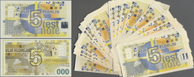 Testbanknoten: Small bundle of 40 Test Banknotes from Joh. Enschede, Netherlands, a company which lately stopped producing banknotes after a long hist...