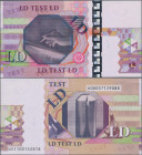 Testbanknoten: Interesting Set of 5 different Euro ”LD” (Low Denomination) Test Banknotes, containing the following different types: Prefix D/I, Code ...