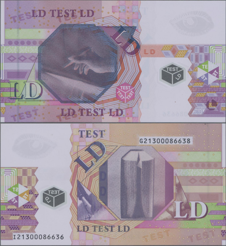 Testbanknoten: This item is a very rare and sought for Polymer Euro Test Banknot...