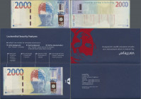 Testbanknoten: Nice set of test material and one test note from Papierfabrik Louisenthal, Germany. The set consists of one folder ”Pole Feature” with ...