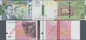 Testbanknoten: Set of Test- and banknotes containing 1x Test Note Spark ”Live”, promoting special security ink produced by SICPA on an offset and unif...