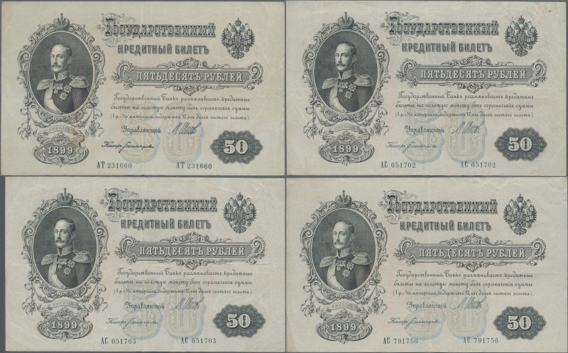 Russia: Nice collectors album with more than 100 banknotes Russia from 1899 till...