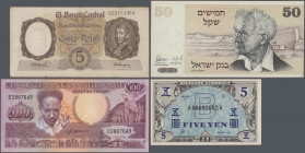 Alle Welt: Huge collection with about 1000 banknotes in 10 collectors albums, comprising for example Yugoslavia 100 Dinara 1929 (P.27b, VF), Argentina...