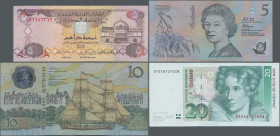 Alle Welt: Lot with approx 220 banknotes from all over the world, comprising for example Italy 1000 Lire 1948 (P.88a, F+), United Arab Emirates 5 Dirh...