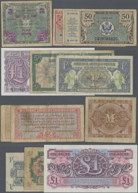 Deutschland - Alliierte Militärbehörde + Ausgaben 1945-1948: Kleines Lot mit 6 A...