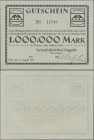 Deutschland - Notgeld - Rheinland: Köln, Sprengstofffabriken Hoppecke, 1 Mio. Mark, 9.8.1923, Erh. I-II
 [differenzbesteuert]