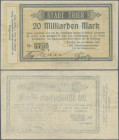 Deutschland - Notgeld - Rheinland: Trier, Stadt, 20 Mrd. Mark, 23.10.1923, KN 6 mm, Erh. III
 [differenzbesteuert]