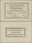 Deutschland - Notgeld - Rheinland: Waldbröl, Kreissparkasse, 100 Tsd. Mark, 13.8.1923, Erh. II
 [differenzbesteuert]