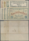 Deutschland - Notgeld - Württemberg: Ehingen, Stadt, 5, 10 Mrd. Mark, 25.10.1923, 20 Mrd. Mark, 31.10.1923, 2 x 100 Mrd. Mark, o. D. - 4.11.1923, 100 ...
