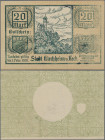 Deutschland - Notgeld - Württemberg: Kirchheim u. Teck, Stadt, 20 Mark, 31.10.1918, Probedruck in dunkelgrün (statt braun wie beim Original) lediglich...