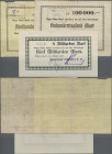 Deutschland - Notgeld - Württemberg: Schorndorf, Gewerbebank, 100, 500 Tsd. Mark, 1.8.1923, 5 Mrd. Mark, 25.10.1923, Erh. IV(2), I-, total 3 Scheine
...