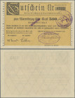 Deutschland - Notgeld - Württemberg: Schwäbisch Gmünd, Arbeitgeber-Verband der Edel- und Unedel-Metallindustrie u. v. H. (e. V.), 500 Mark, 26.9.1922,...