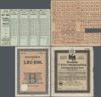 Deutschland - Sonstige: Kleines Lot mit 20 diversen Steuergutscheinen Deutsches Reich 1937 zu 2,38 RM und 3,80 RM, Lebensmitterationskarten der Nachkr...