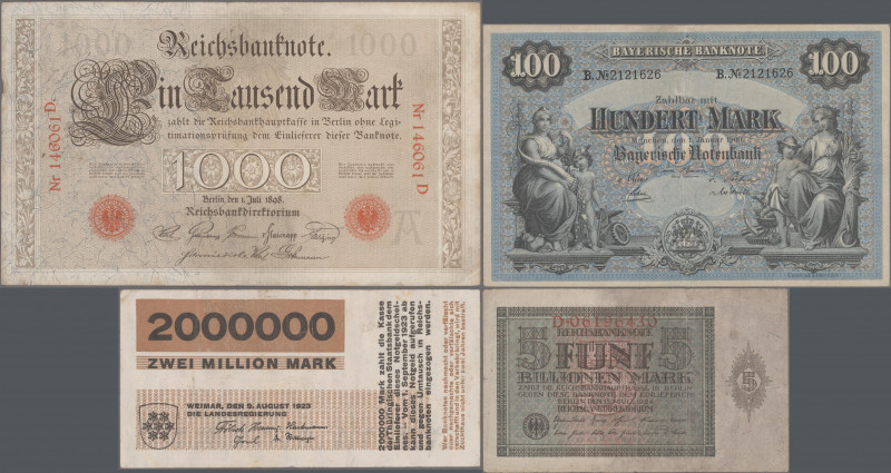 Deutschland - Sonstige: Riesiges Lot mit mehr als 3000 Banknoten in mehr als 15 ...