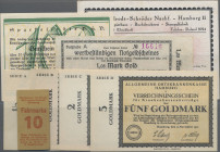 Deutschland - Notgeld - Württemberg: Saulgau, Album mit 105 Notgeldscheinen verschiedener Ausgabestellen ab 1918 bis zur Hochinflation. Enthalten sind...