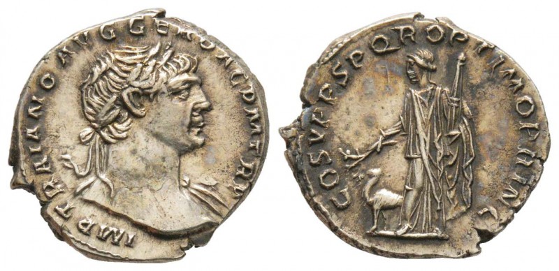 Traianus 98-117
Denarius, Rome, 103-111, AG 3.26 g.
Avers : IMP TRAIANO AVG GE...