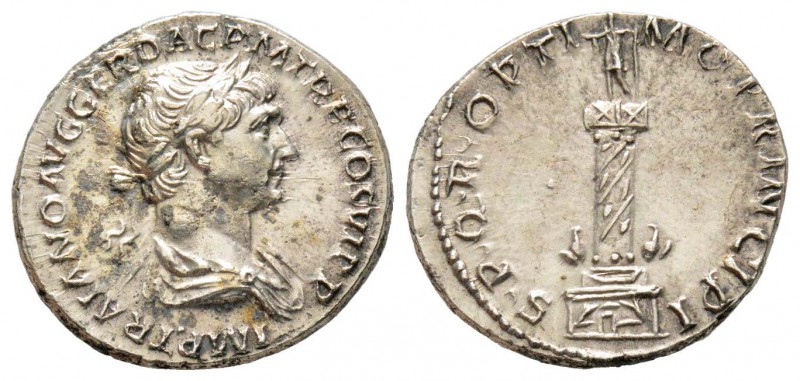 Traianus 98-117
Denarius, Rome, 112-117, AG 3.46 g.
Avers : IMP TRAIANO AVG GE...