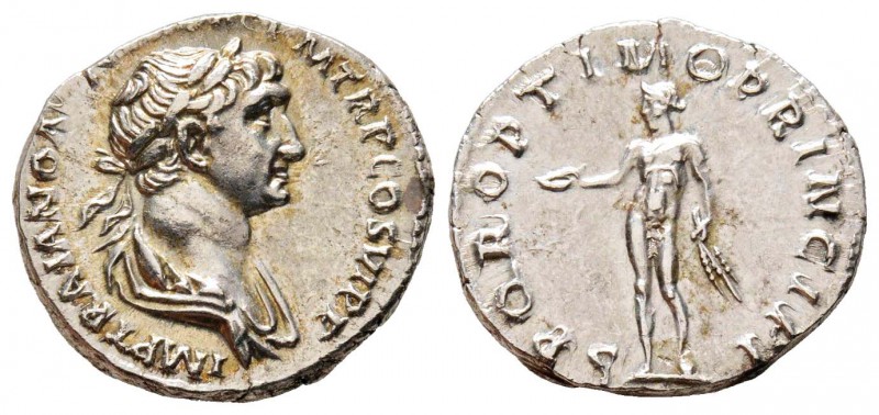 Traianus 98-117
Denarius, Rome, 112-117, AG 3.41 g.
Avers : IMP TRAIANO AVG GE...