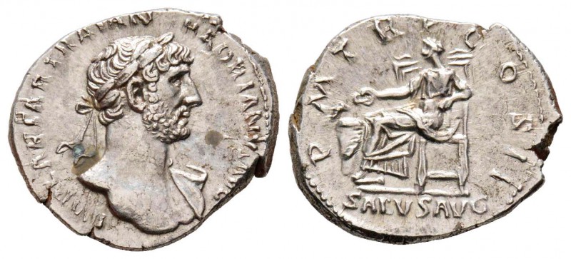 Hadrianus 117-138
Denarius, Rome, 119-122, AG 3.36 g.
Avers : IMP CAESAR TRAIA...